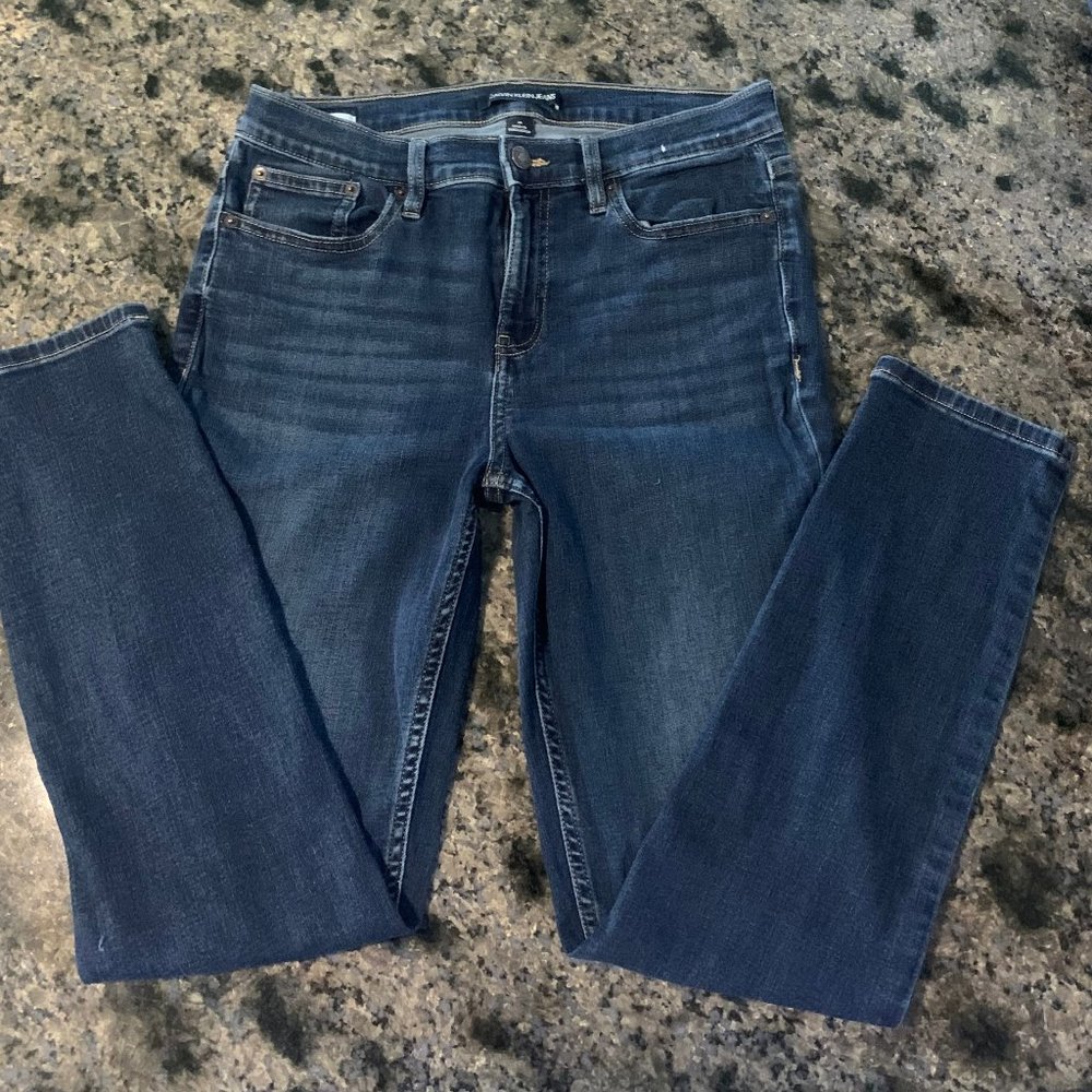 Womens Mid-rise Calvin Klein Skinny Jeans